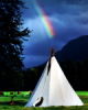 Rainbow Tipi at Mt. Currie near Whistler